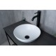 Раковина Gid 9081wm 51244 накладная белая матовая 36x36x14