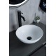Раковина Gid 9081wm 51244 накладная белая матовая 36x36x14