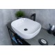 Раковина Gid D1302 51198 накладная белая 50x40x14