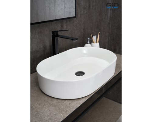 Раковина Gid D1479 51203 накладная белая 61x38.5x12
