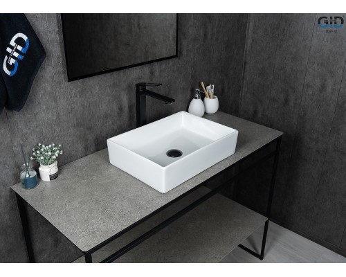 Раковина Gid N1204 51225 накладная белая 45x32x11