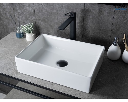Раковина Gid N1204 51225 накладная белая 45x32x11