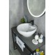 Раковина Gid N9001 51101 накладная белая 45x45x17