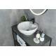 Раковина Gid N9001 51101 накладная белая 45x45x17