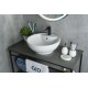 Раковина Gid N9001 51101 накладная белая 45x45x17