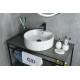 Раковина Gid N9008b 51104 накладная белая 46x46x16