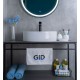 Раковина Gid N9012 51106 накладная белая 50x36x14