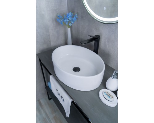 Раковина Gid N9012 51106 накладная белая 50x36x14