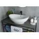 Раковина Gid N9019 51108 накладная белая 60x37x19