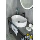 Раковина Gid N9025 51111 накладная белая 56x35x14