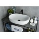Раковина Gid N9026a 51112 накладная белая 60x40x15