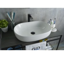 Раковина Gid N9026a 51112 накладная белая 60x40x15