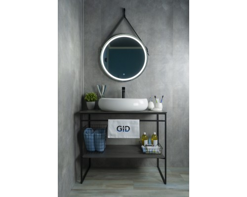 Раковина Gid N9030a 51114 накладная белая 60x41x15