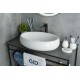 Раковина Gid N9030a 51114 накладная белая 60x41x15