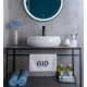 Раковина Gid N9030b 51115 накладная белая 48x34x15