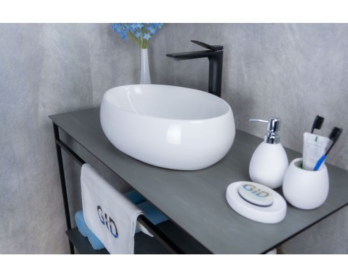 Раковина Gid N9030b 51115 накладная белая 48x34x15 Раковина Gid N9030b 51115 накладная белая 48x34x15