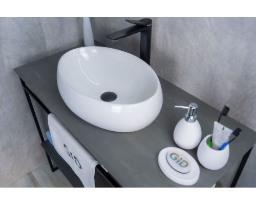 Раковина Gid N9030b 51115 накладная белая 48x34x15 Раковина Gid N9030b 51115 накладная белая 48x34x15