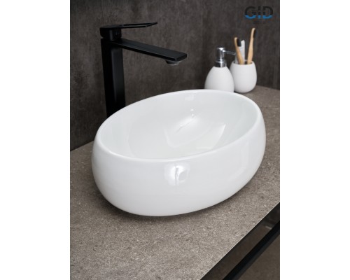 Раковина Gid N9030ds 51235 накладная белая 40x30x13.5