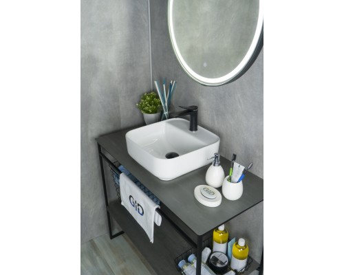 Раковина Gid N9044 51165 накладная белая 38.5x38.5x14