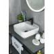 Раковина Gid N9044 51165 накладная белая 38.5x38.5x14