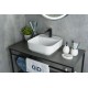 Раковина Gid N9044 51165 накладная белая 38.5x38.5x14