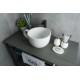 Раковина Gid N9055 51186 накладная белая 40x30x18