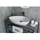 Раковина Gid N9062 51117 накладная белая 66.5x44x15