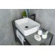 Раковина Gid N9103 51120 накладная белая 48x37x13