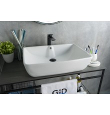 Раковина Gid N9121 51123 накладная белая 59x42x15.5