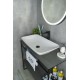 Раковина Gid N9122 51124 накладная белая 71x40x14
