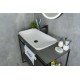 Раковина Gid N9122 51124 накладная белая 71x40x14