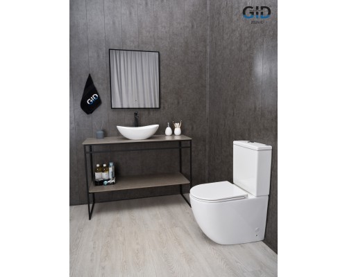 Раковина Gid N9133 51201 накладная белая 48x30.5x14.5