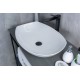 Раковина Gid N9137 51177 накладная белая 56x40x16