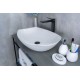Раковина Gid N9137 51177 накладная белая 56x40x16