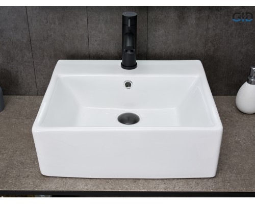Раковина Gid N9145 51214 накладная белая 45.5x40x15