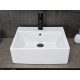 Раковина Gid N9145 51214 накладная белая 45.5x40x15