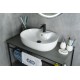 Раковина Gid N9163 51127 накладная белая 59x41x16