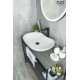 Раковина Gid N9175 51128 накладная белая 66.5x41x12
