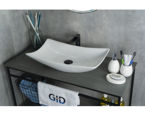 Раковина Gid N9176 51129 накладная белая 56x42x10.5