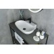 Раковина Gid N9234 51133 накладная белая 56x39x12.5