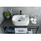 Раковина Gid N9266 51173 накладная белая 47x34x15
