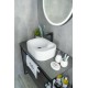 Раковина Gid N9266 51173 накладная белая 47x34x15