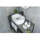 Раковина Gid N9266 51173 накладная белая 47x34x15