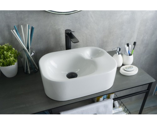 Раковина Gid N9266 51173 накладная белая 47x34x15