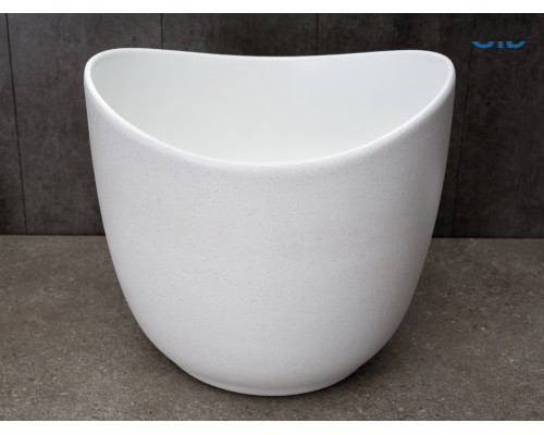 Раковина Gid N9303wg 51221 накладная белый матовый / белый графит 36x36x32