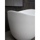 Раковина Gid N9303wg 51221 накладная белый матовый / белый графит 36x36x32