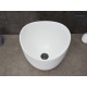 Раковина Gid N9303wg 51221 накладная белый матовый / белый графит 36x36x32