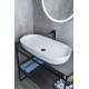 Раковина Gid N9348 51200 накладная белая 81x41x14