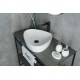 Раковина Gid N9386 51139 накладная белая 50x40x12