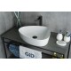 Раковина Gid N9386 51139 накладная белая 50x40x12